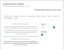 Tablet Screenshot of luckysevenscarpet.com